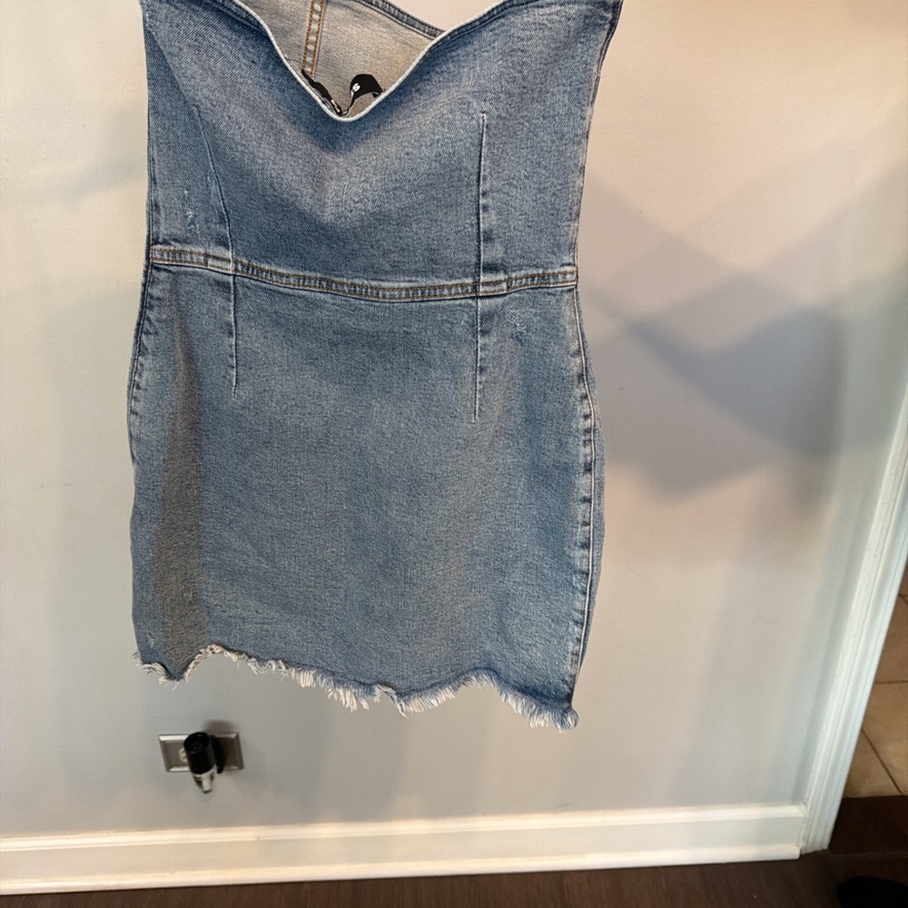 SER.O.YA Blue Denim Mini Dress